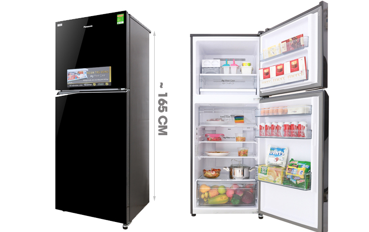 Thiết kế tổng quan Đánh giá tổng quan tủ lạnh Panasonic Inverter 326 lít NR-BL359PKVN siêu tiết kiệm điện > Thiết kế tổng quan