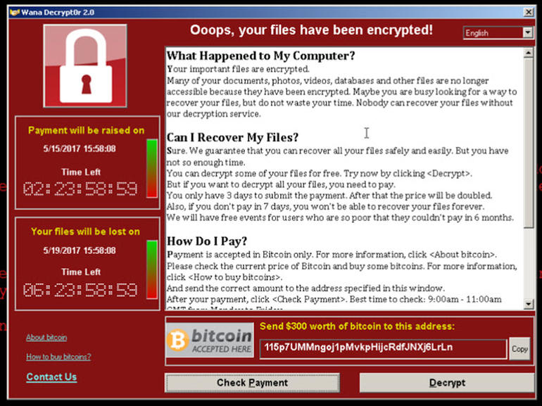 Wannacry một Ransomware rất nguy hiểm 