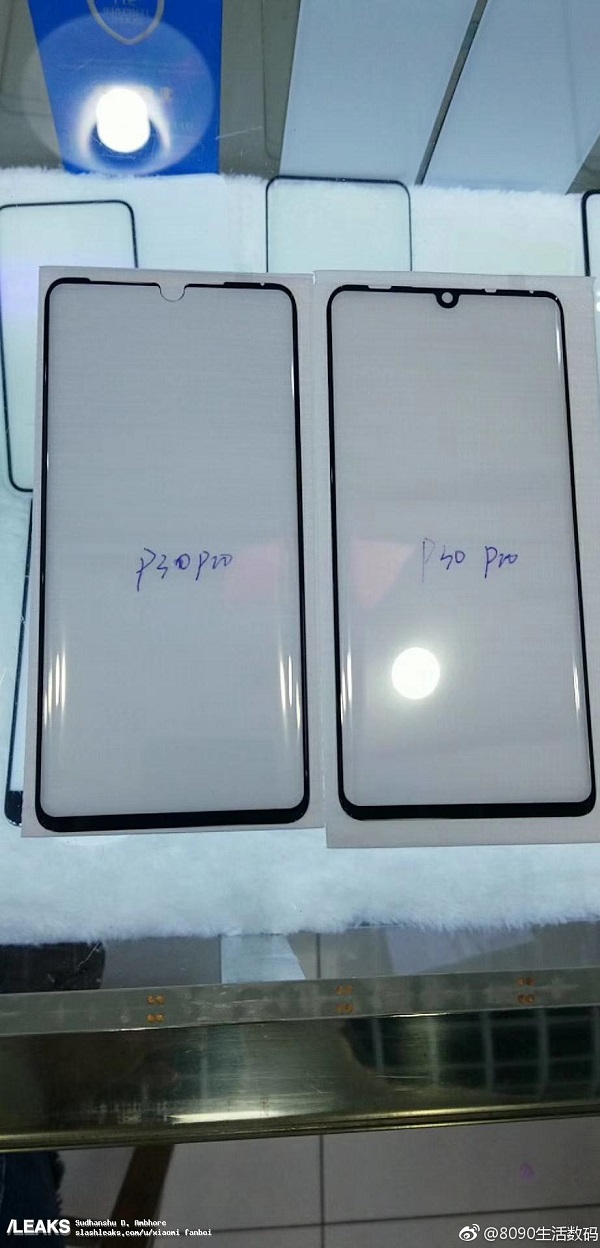 Rò rỉ lớp dán bảo vệ màn hình Huawei P30 Pro, hé lộ màn hình giọt nước