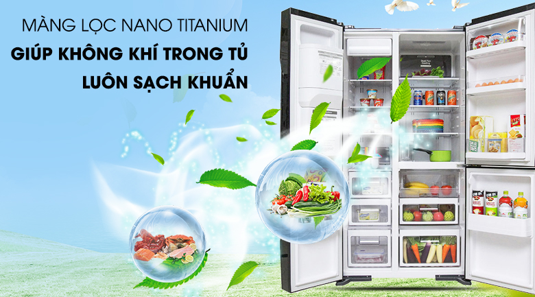 x Tổng quan tủ lạnh Hitachi Inverter 584 lít R-M700GPGV2 GBK hiện đại, sang trọng > x