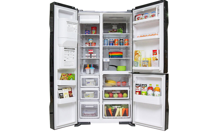 Thiết kế bên trong Tổng quan tủ lạnh Hitachi Inverter 584 lít R-M700GPGV2 GBK hiện đại, sang trọng > Thiết kế bên trong