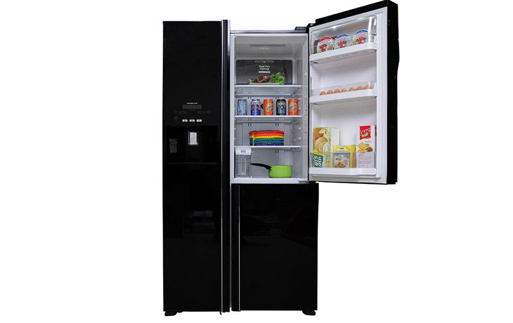 Thiết kế bên ngoài tủ Tổng quan tủ lạnh Hitachi Inverter 584 lít R-M700GPGV2 GBK hiện đại, sang trọng > Thiết kế bên ngoài tủ