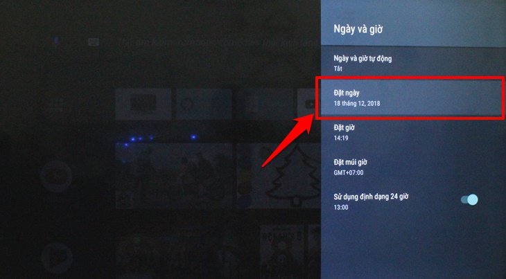 Cách cài đặt thời gian, múi giờ trên Android tivi Panasonic 2018