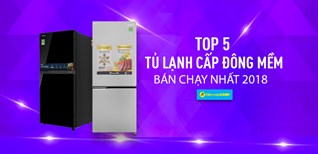 Top 5 tủ lạnh cấp đông mềm bán chạy nhất Điện máy XANH năm 2018