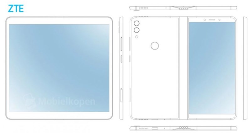ZTE đang phát triển smartphone màn hình gập với thiết kế ấn tượng