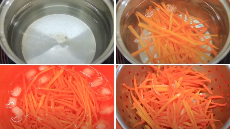 Luộc cà rốt