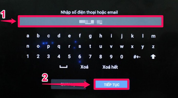 Nhập số điện thoại