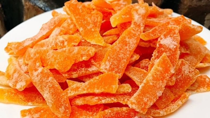 How to make delicious orange peel jam without bitterness to sip on Tet holiday