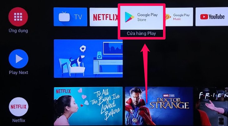 Cách chiếu màn hình thiết bị IOS lên Android TV Panasonic thông qua AirScreen > Ứng dụng Google Play Store trên tivi