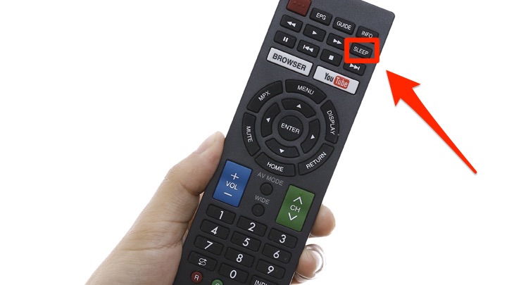 Cách hẹn giờ tắt cho Smart tivi Sharp 2018 > Remote điều khiển của tivi Sharp