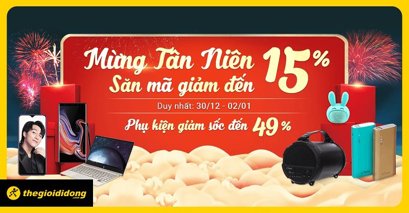 Khuyến mãi tết tây 2019