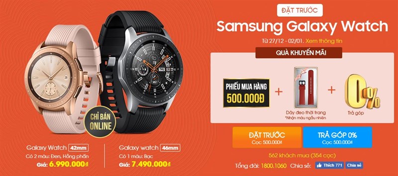 Đồng hồ thông minh Galaxy Watch đã có hàng trải nghiệm, mời bạn tới xem