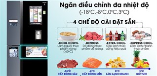 Cách sử dụng ngăn đông mềm trên tủ lạnh Sharp