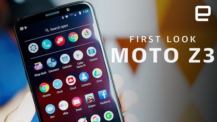 Điện thoại Motorola (dòng Moto Z3) truy cập 5G thông qua nhiều mô-đun đính kèm