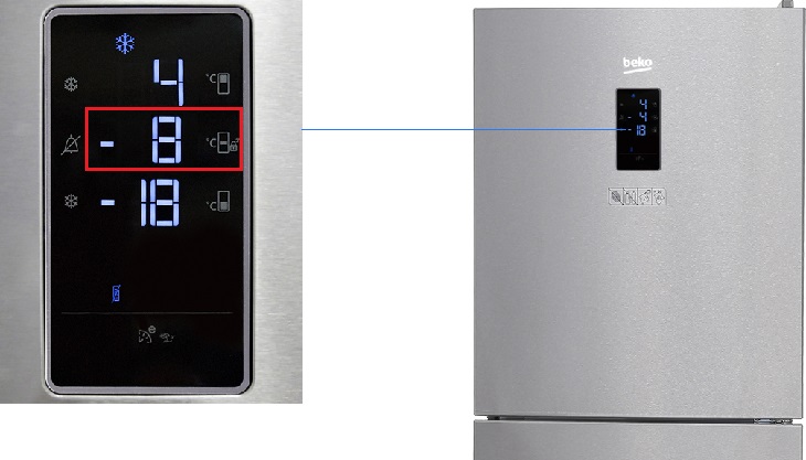 Kích hoạt chức năng cấp đông mềm Cách sử dụng ngăn cấp đông mềm trên tủ lạnh Beko > Kích hoạt chức năng cấp đông mềm