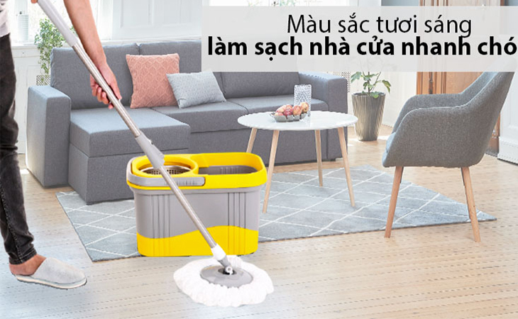 Gợi ý top 10 đồ dùng gia đình nên mua, thay mới trước ngày Tết > Bộ lau nhà
