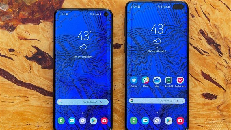 Galaxy S10 lộ ảnh thực tế với màn hình “nốt ruồi”, cong 2 cạnh