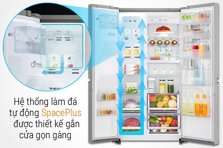 Chức năng làm đá tự động trên tủ lạnh LG Chức năng làm đá tự động trên tủ lạnh LG