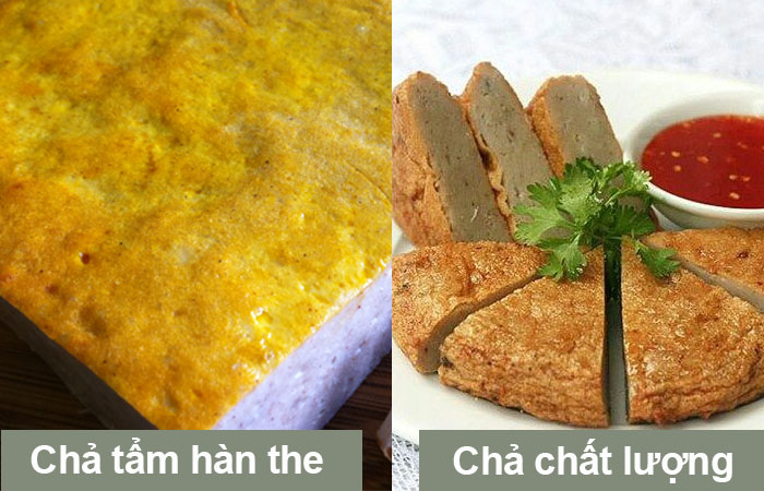 Nhận biết chả chứa hàn the