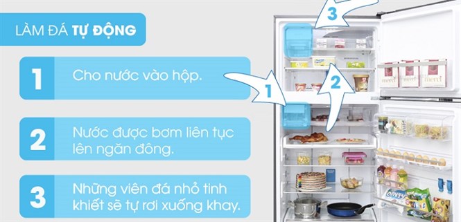 Cách sử dụng chức năng làm đá tự động trên tủ lạnh Electrolux