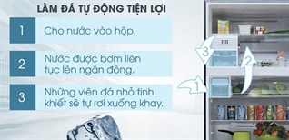 Cách sử dụng chức năng làm đá tự động trên tủ lạnh Toshiba