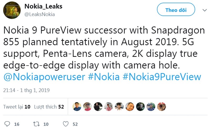 Nokia 9 PureView có thêm phiên bản dùng chip Snapdragon 855 và hỗ trợ 5G Nokia 9 PureView có thêm phiên bản dùng chip Snapdragon 855 và hỗ trợ 5G