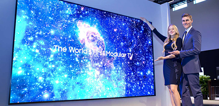 [CES 2019] Samsung giới thiệu tivi 4K Micro LED thế hệ thứ 2 có thể tăng, giảm kích thước theo ý muốn