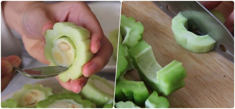 Sơ chế khổ qua Sơ chế khổ qua