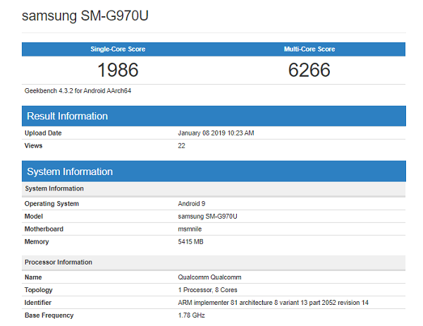 s10 lite geekbench