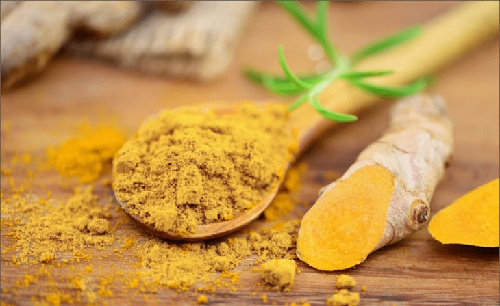 Adjust the amount of turmeric starch consumed