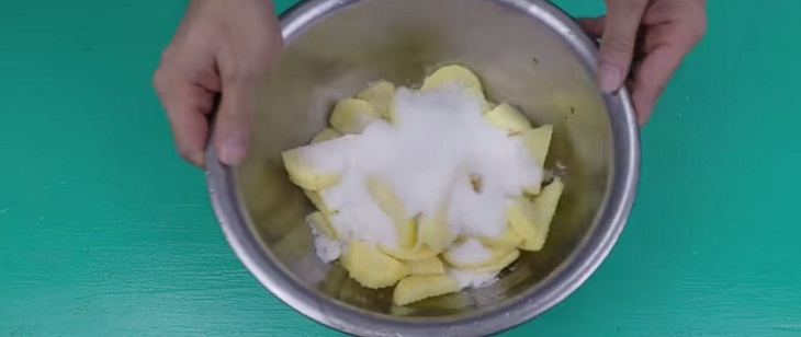 Bước 3 Sên mứt Mứt khoai tây miếng (công thức có dùng nước vôi trong)