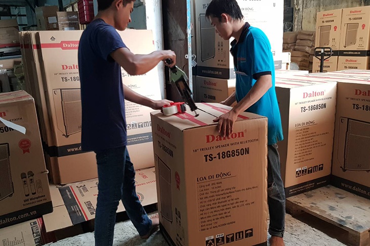 Hoàn thiện loa kéo, đóng thành phẩm