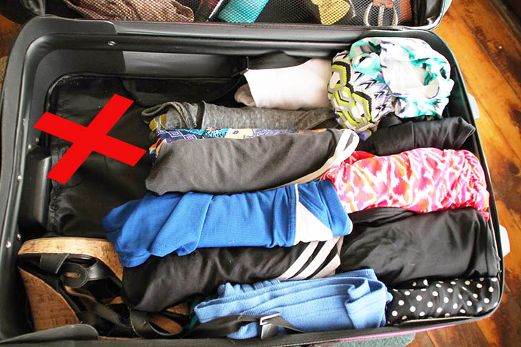 Don't leave any space in your suitcase