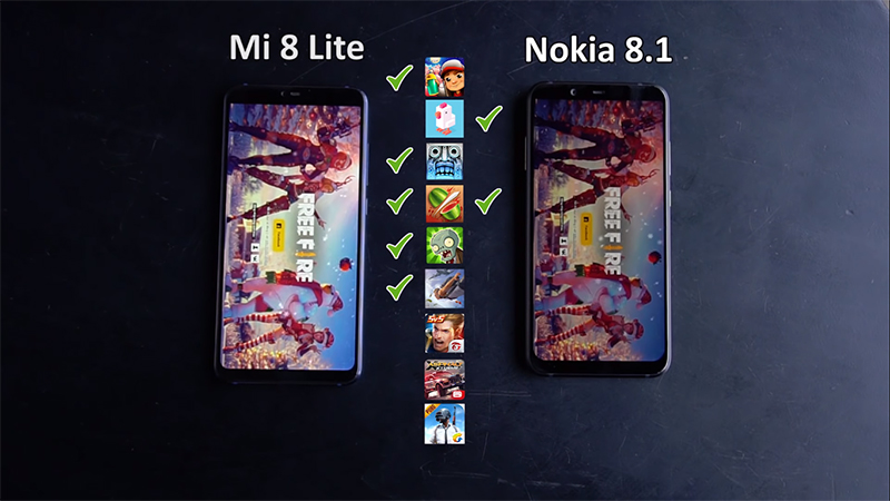 Nokia 8.1 vs Xiaomi Mi 8 Lite