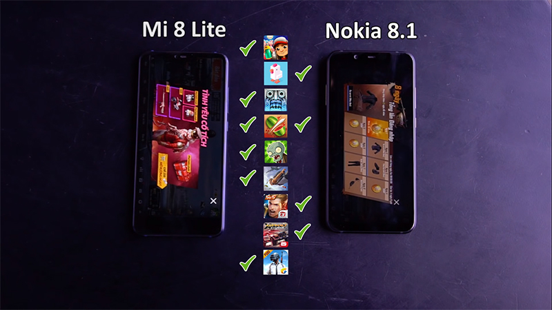 Nokia 8.1 vs Xiaomi Mi 8 Lite