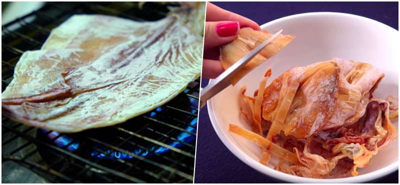 How to dry squid rim satay lai rai with you