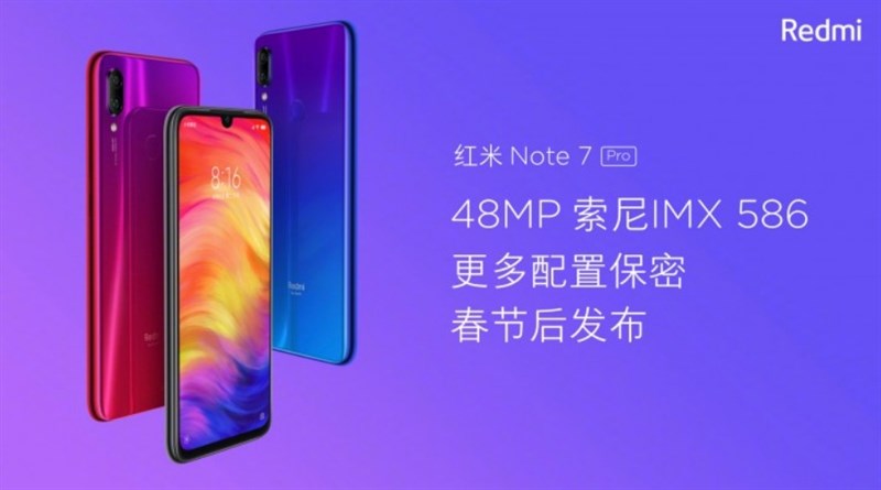 Redmi Note 7 Pro dùng chip Snapdragon 675 và camera 48 MP của Sony
