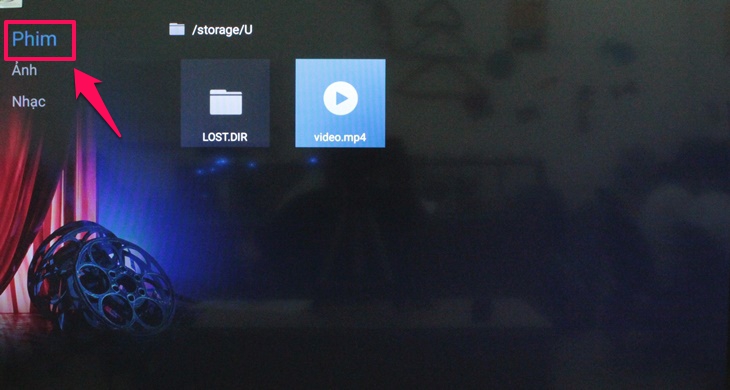 Cách xem phim, nhạc, ảnh trong USB trên Android tivi Skyworth 2018