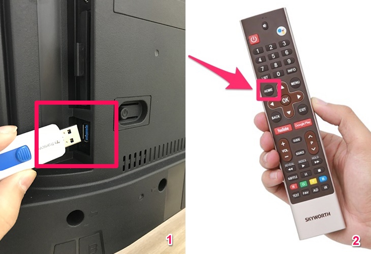 Cách xem phim, nhạc, ảnh trong USB trên Android tivi Skyworth 2018 Cách xem phim, nhạc, ảnh trong USB trên Android tivi Skyworth 2018