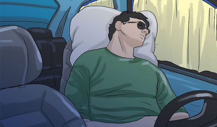Ngủ 20 phút nếu quá buồn ngủ lúc lái xe