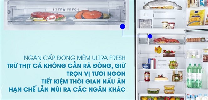 Ngăn cấp đông mềm ULTRA FRESH -3 độ C trên tủ lạnh Toshiba có gì đặc biệt?