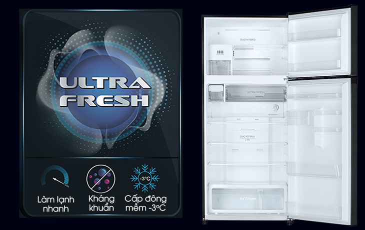 Ngăn cấp đông mềm ULTRA FRESH -3 độ C trên tủ lạnh Toshiba có gì đặc biệt?