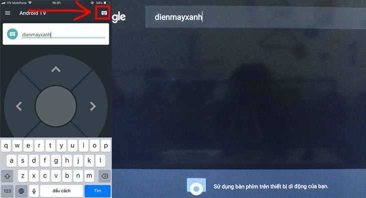 sử dụng bàn phím