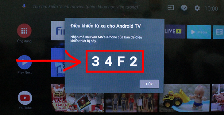 nhập mã và kết nối