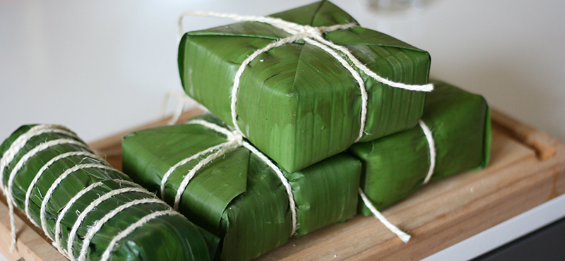 Square sticky rice cake