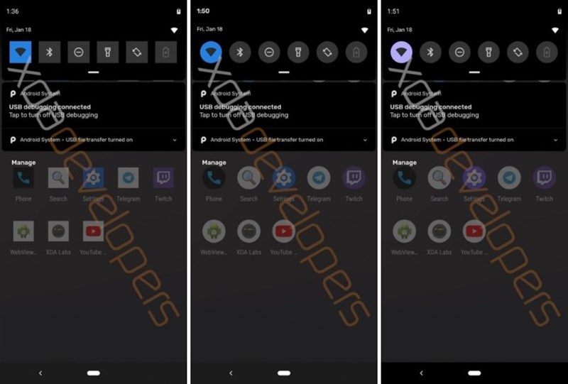 Android Q sẽ cho phép thay đổi phông chữ, biểu tượng & cả màu nền icon