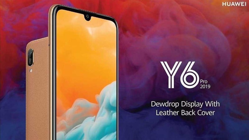 Huawei Y6 Pro (2019) màn hình FullView, mặt lưng bằng da trình làng 