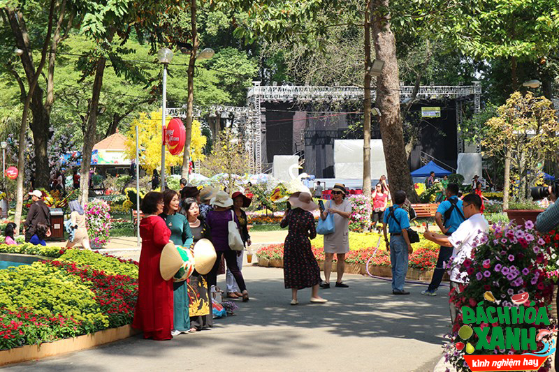 Cùng tham quan hội hoa xuân lớn nhất ở TP.Hồ Chí Minh