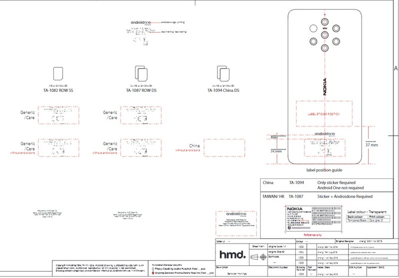 Nokia 9 PureView được xác nhận có 5 camera sau, có thể chụp ảnh độ phân giải 64MP