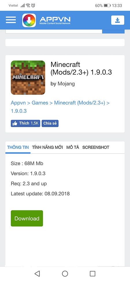 hướng dẫn cách tải minecraft